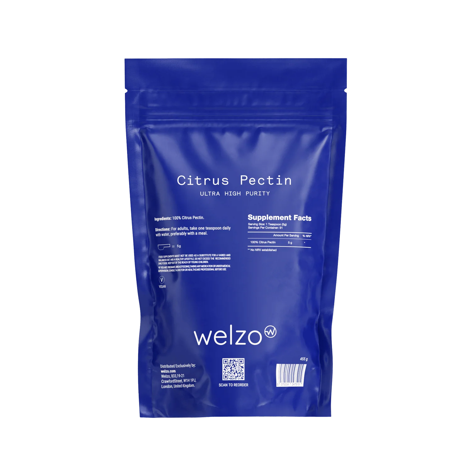 Modified Citrus Pectin Powder - Welzo Ultra Purity