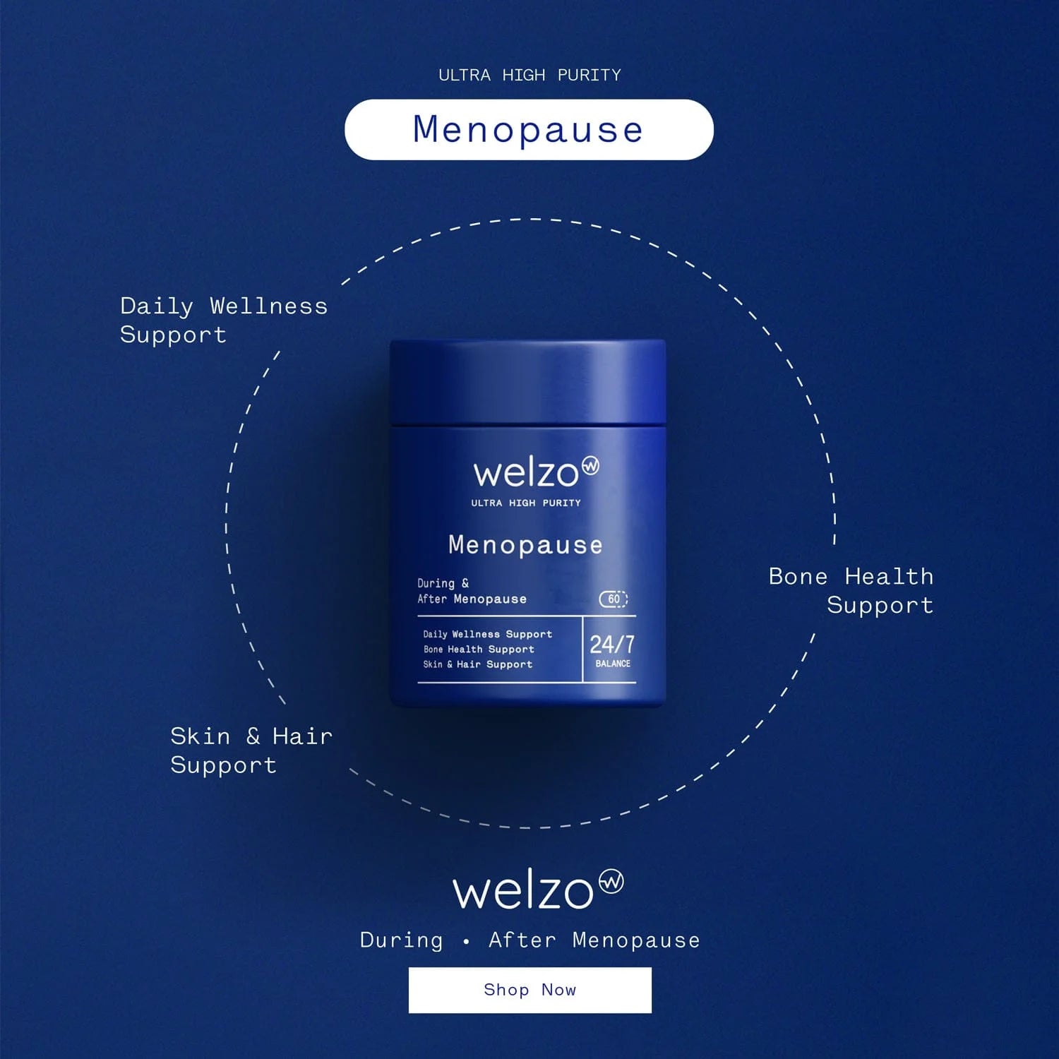 Menopause Supplement - Welzo Ultra Purity