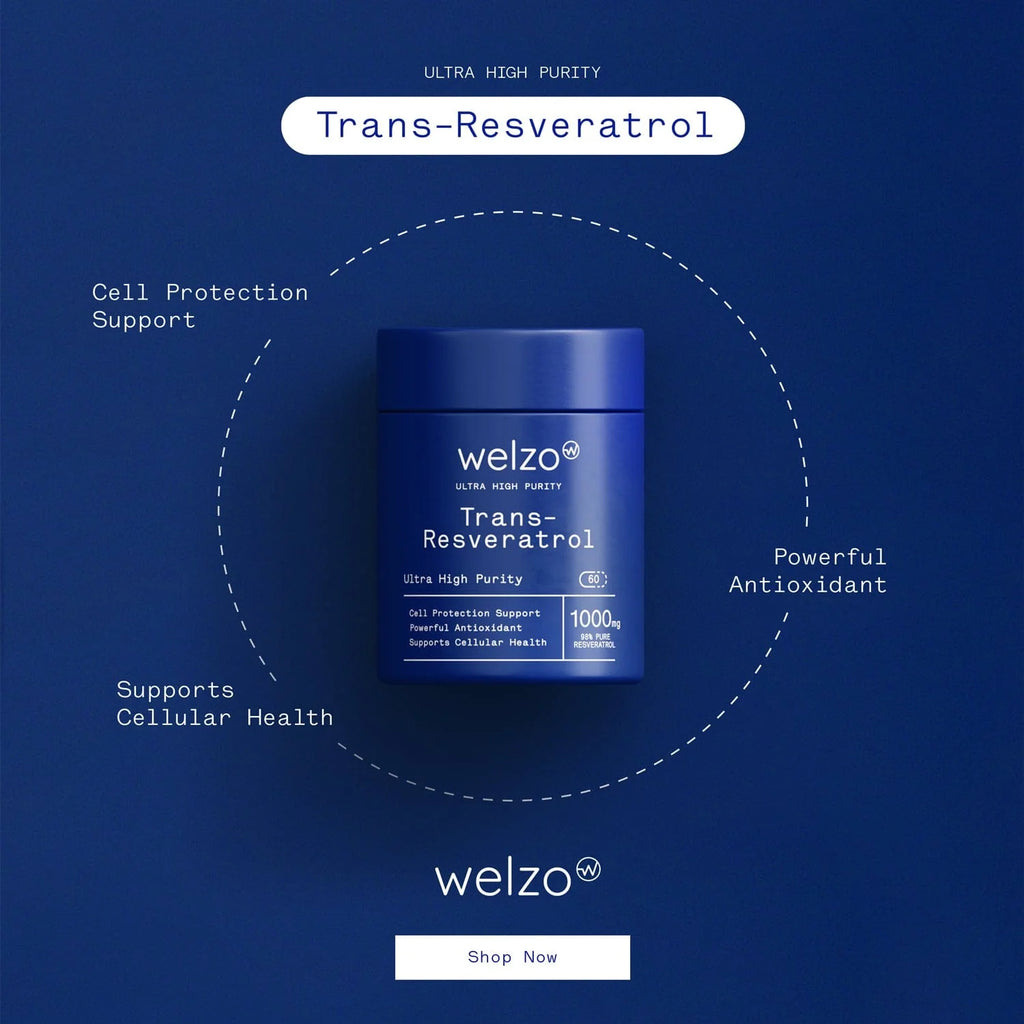 Welzo Ultra Purity NMN Pro + Akkermansia + Trans-Resveratrol Supplement Bundle