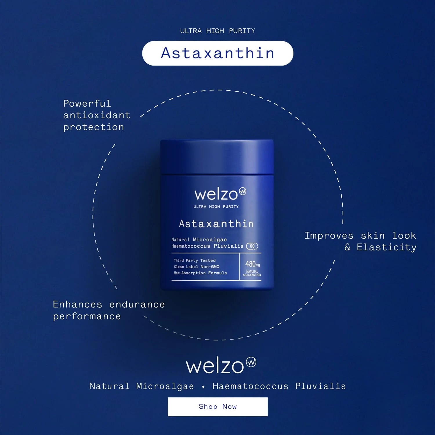 Welzo Ultra Purity Astaxanthin