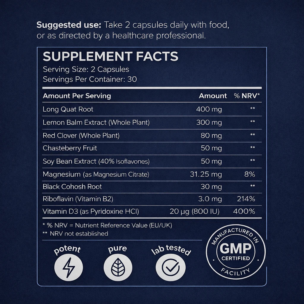 Menopause Supplement - Welzo Ultra Purity