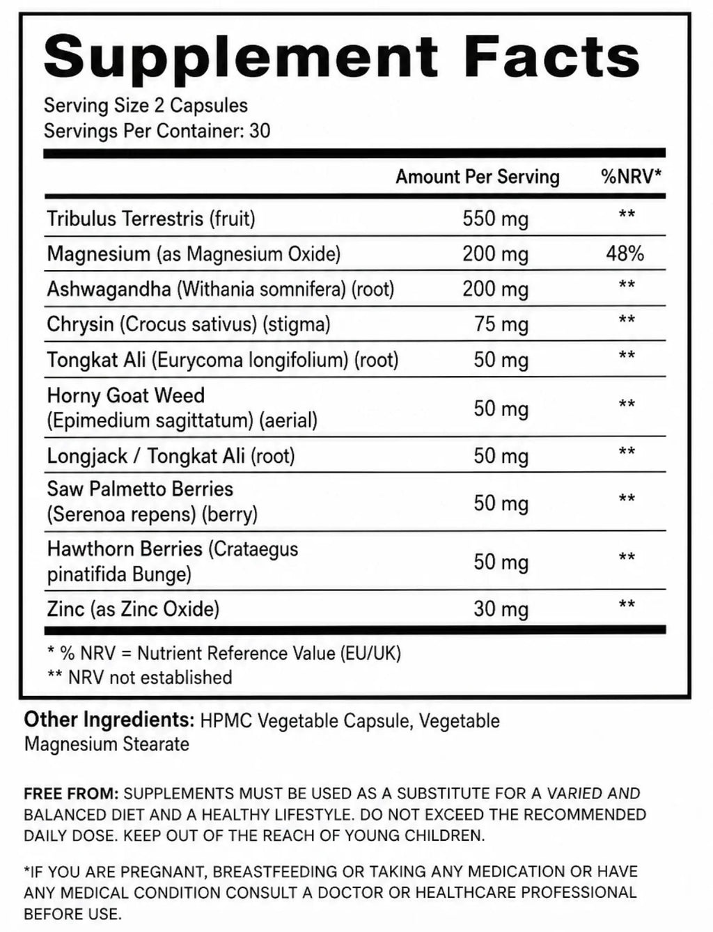 Welzo Ultra Purity TestoMax Testosterone Supplement